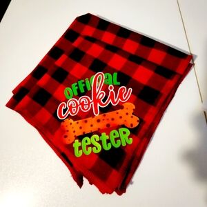 Official cookie tester dog bandana
